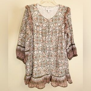 REVOLVE Cleobella Meadow Mini 3/4 Sleeve Dress Size Large